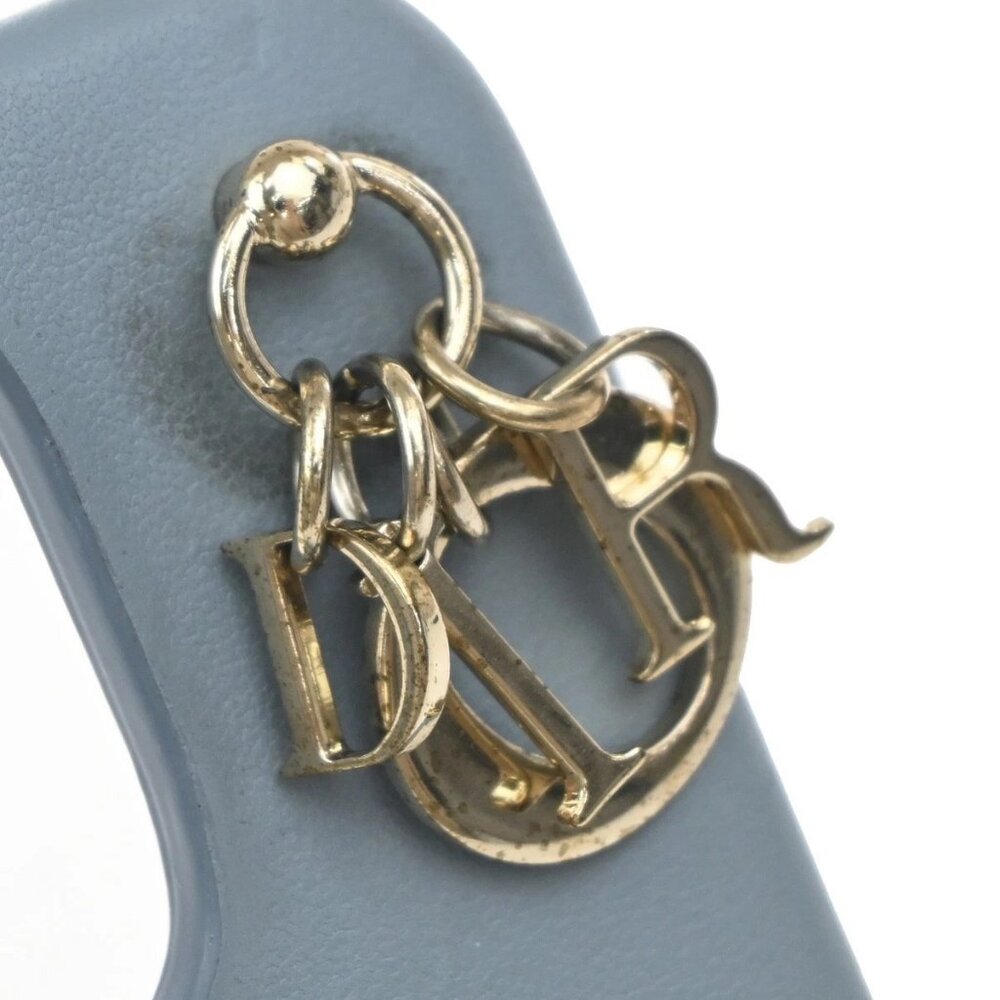 CHRISTIAN DIOR Logo Lady iPhone Case 14 Pro Leather Blue Italy 67KP258 - Picture 5 of 10
